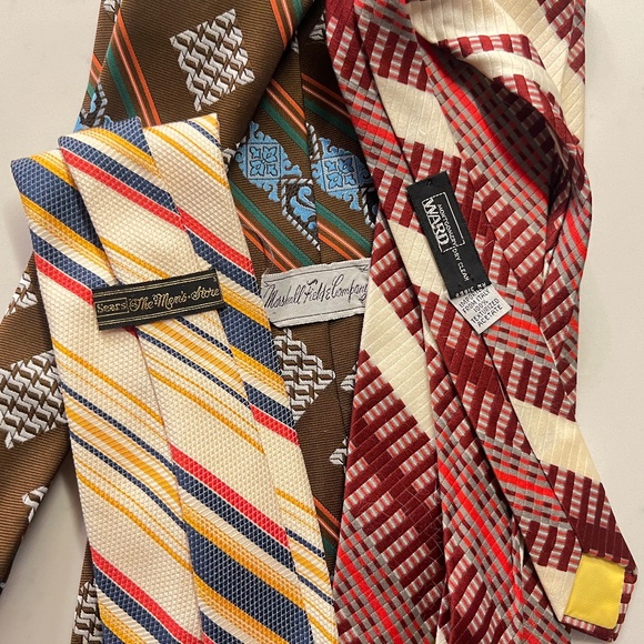Vintage Ties | Three Retro Ties 70s Ties Sears, Marshall Field, Montgomery Ward - Picture 10 of 16